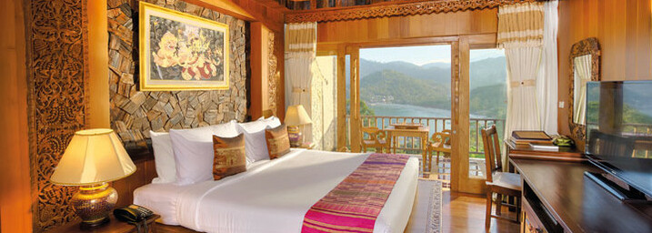 Deluxe-Zimmerbeispiel des Santhiya Koh Pangan Resort & Spa