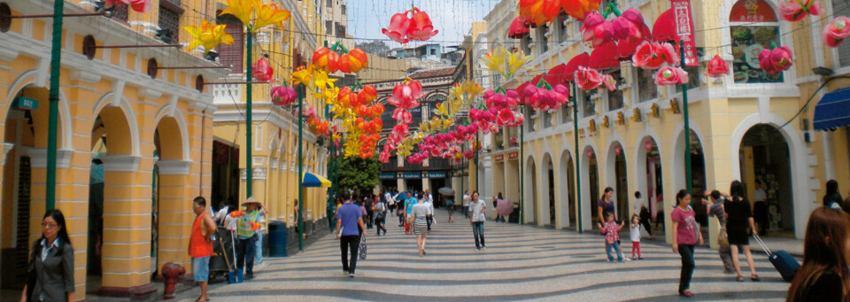 Einkaufsstraße in Macau