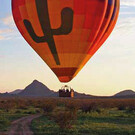 Heißluftballonfahrt zum Sonnenuntergang