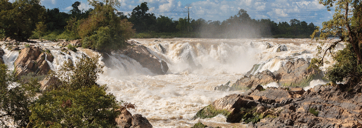 Laos Khong Pha Pheng Wasserfall