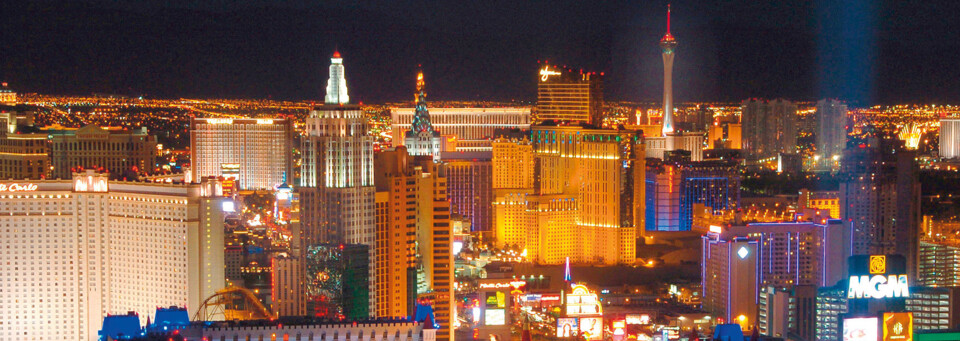 Strip Las Vegas bei Nacht