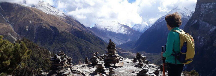 Nepal Reisebericht: Reiseexpertin Patricia auf dem Weg nach Pisang