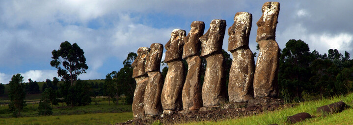 Osterinsel Moai - Ahu-Anlage
