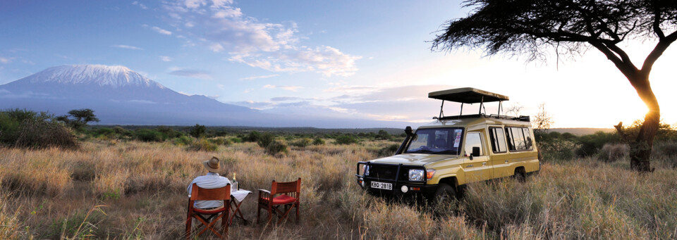 Amboseli Nationalpark Blick auf Kilimanjaro Kenia