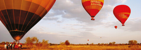 Ballonfahrt über dem Outback