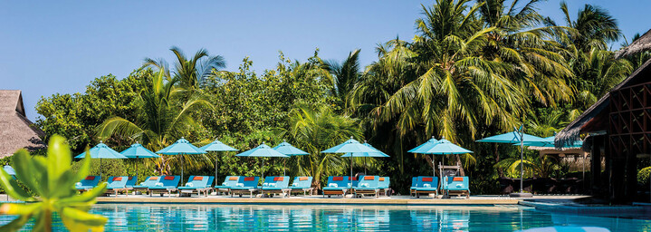 Pool im Anantara Dhigu Maldives Resort
