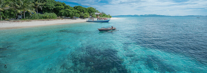 Hausriff des Gangga Island Resort Nord-Sulawesi 