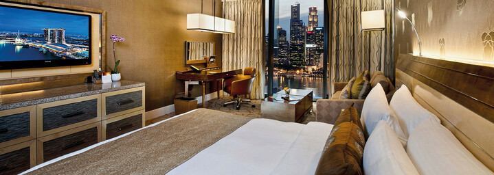 Deluxe Zimmerbeispiel des Marina Bay Sands Singapur