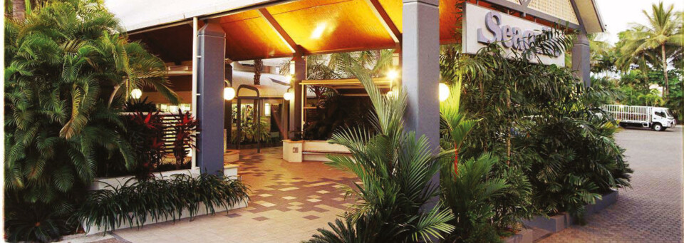 Eingangsbereich Seagulls Resort Townsville