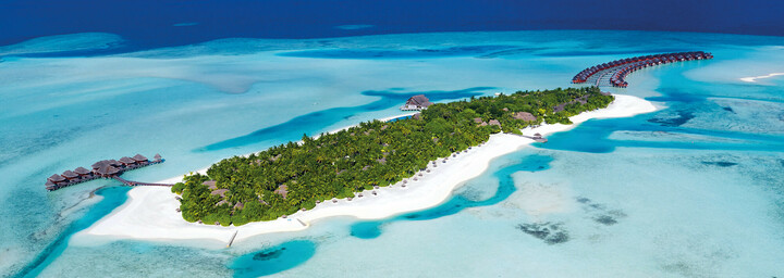 Außenansicht des Anantara Dhigu Maldives Resort