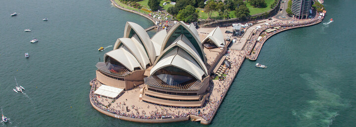 Reisebericht Australien: Syndey Opera House von oben