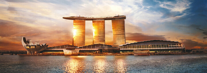 Außenansicht des Marina Bay Sands Singapur