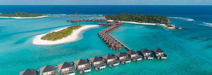 Anantara Veli Maldives Resort aus der Luft