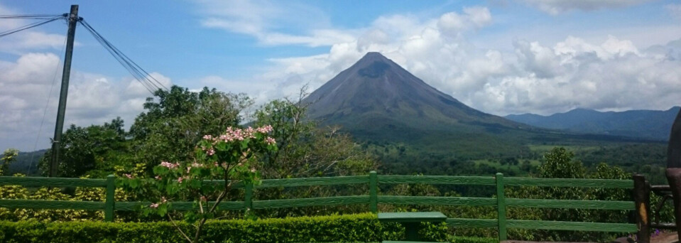 Costa Rica Reisebericht - Blick auf den Vulkan Arenal