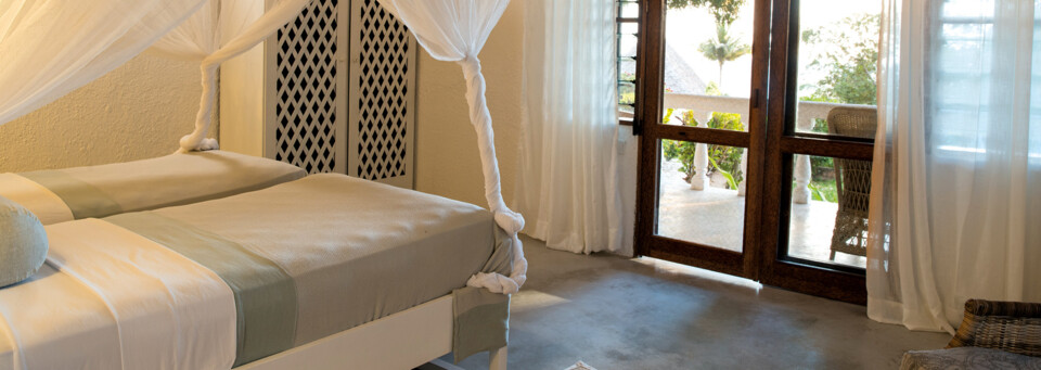 Deluxe-Zimmerbeispiel der Chuini Zanzibar Beach Lodge