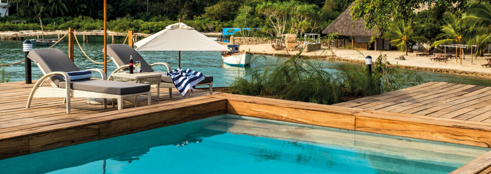 Pool der Chuini Zanzibar Beach Lodge