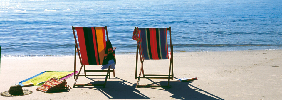 Strandstühle am Strand Port Stephens