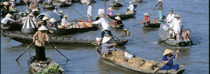 Boote Mekong Delta,  Vietnam