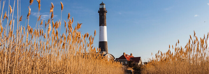 Leuchtturm auf Fire Island in Long Island