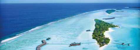 Blick auf LUX* Maldives Süd Ari Atoll