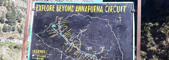 Nepal Reisebericht: Karte der Annapurna Umrundung