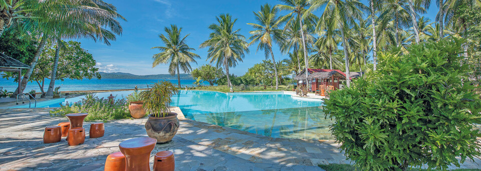 Pool des Gangga Island Resort Nord-Sulawesi 