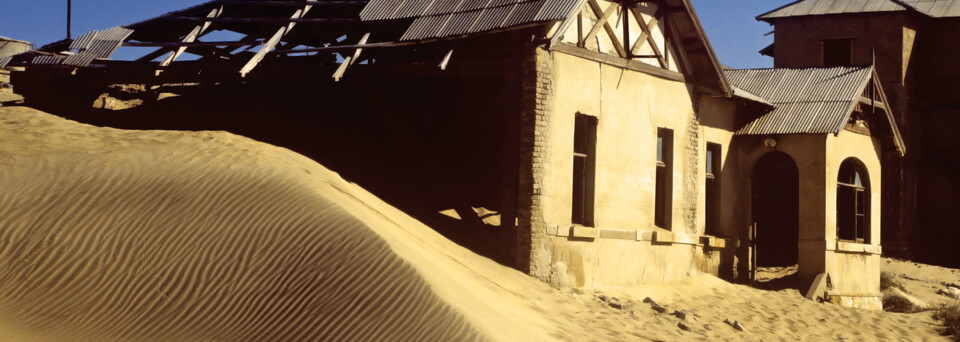 Häuser in der Geisterstadt Kolmanskop