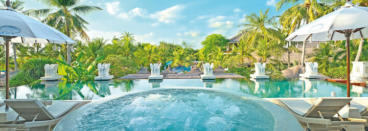 Jacuzzi des Bali Mandira Beach Resort & Spa in Legian