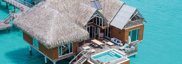 InterContinental Bora Bora Resort & Thalasso Spa Villa von oben