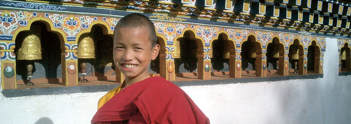 Bhutan Mönch