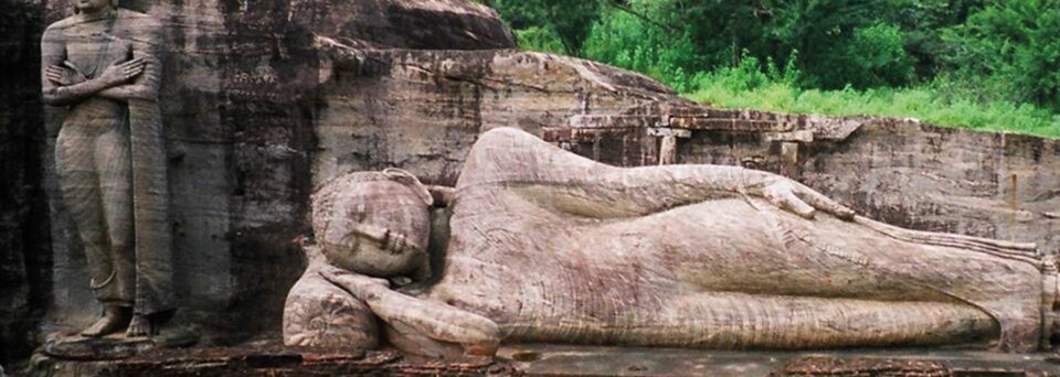 Gal Vihar, liegender Buddha in Polonnaruwa