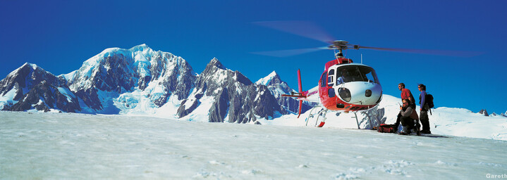 Helikopter am Fox Gletscher