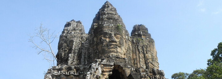 Angkor Wat Südtor - Vier Gesichter