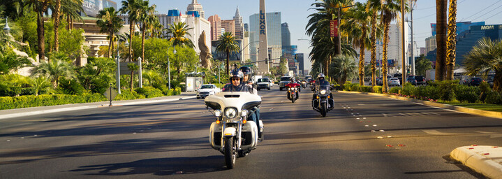 EagleRider Motorradgruppe in Las Vegas